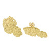 10k Gold Oblong Nugget Earrings