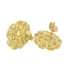 10k Gold Round Nugget  Earrings