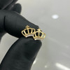 10k Gold Cross Crown Earrings