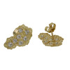 10k Gold Nugget Style Earrings