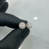 10k Gold Cluster Bezel Earrings