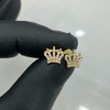 10k Gold Queen Crown Earrings