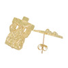 10k Gold Pieta Sculpture Earrings