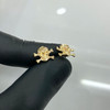 10k Gold Skull and Crossbones Earrings