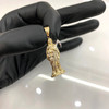 10k Gold Santa Muerte Grim Reaper Pendant