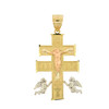 10k Gold Medium Size Caravaca Cross Pendant