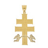 10k Gold Medium Size Caravaca Cross Pendant