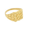 10k Gold Box Head Nugget Ring