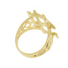 10k Gold Dollar Symbol Ring