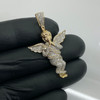 10k Gold Diamond Praying Angel Wing Pendant