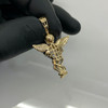 10k Gold Diamond Praying Angel Wing Pendant