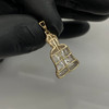 10k Gold Diamond Gautama Buddha Charm Pendant