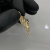 10k Gold Diamond Angel Feather Wing Pendant