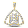 10k Gold Diamond Maybach Music Pendant