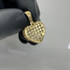 10k Gold Diamond Dripping Heart Pendant