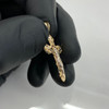 14k Gold Small Filigree Style Cross Pendant