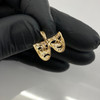 14k Gold Smile Now Cry Later Drama Masks Pendant