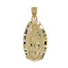 14k Gold Virgin Mary Charm Pendant