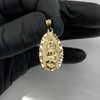 14k Gold Virgin Mary Charm Pendant