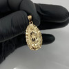 14k Gold Virgin Mary Charm Pendant