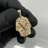 14k Gold Two Tone King Tut Pendant