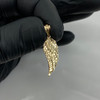 14k Gold Single Wing Pendant