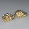 .925 Silver Screw Back Nugget Earrings