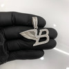 .925 Silver Winged Flying B Pendant