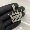 .925 Silver Boss Crown Pendant