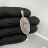 .925 Silver Oval Virgin Mary Pendant
