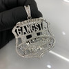 .925 Silver Money Power Respect Shield Pendant