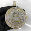 Gold Finish .925 Silver All Seeing Eye Medallion Pendant