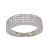 .925 Silver Pave Iced Band Band