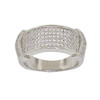 .925 Silver Modern Pave Iced Band