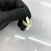 10k Gold Cannabis Leaf Pendant