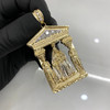 10k Gold Virgin Mary and Baby Jesus Pendant