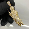 10k Gold Iced San Judas Pendant