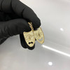 Two Tone 10k Gold Smile Now Cry Later Pendant