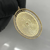 10k Gold Oval Iced Medusa Medallion Pendant