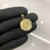 10k Gold Small Aztec Cal Pendant