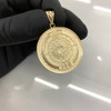 14k Gold Med Aztec Cal Pendant
