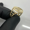 10k Gold Cut Out Money Sign Ring