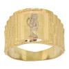 14k Gold Santa Muerte Watch Band Shank Ring