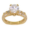 10k Gold European Shank Solitaire Engagement Ring