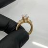 10k Gold European Shank Solitaire Engagement Ring