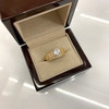 10k Gold Pave Accent Solitaire Ring