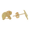 10k Gold Horse Earrings