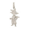 .925 Silver Rhodium Goku Pendant