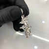 .925 Silver Rhodium Goku Pendant