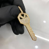 .925 Silver Gold Finish Large Key Pendant